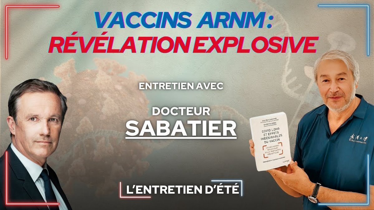 Robert Kennedy Jr et l’administration Trump ont décidé cette semaine de cesser de financer les vaccins à ARN messager !

On comprend mieux les raisons et l’urgence en regardant cet entretien avec le Dr Jean-Marc Sabatier et ses révélations explosives sur ce sujet !

👉