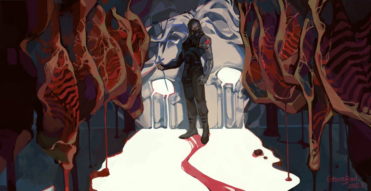 #wintersoldier #BUCKY 
：Barnes中士，你还会做噩梦吗。