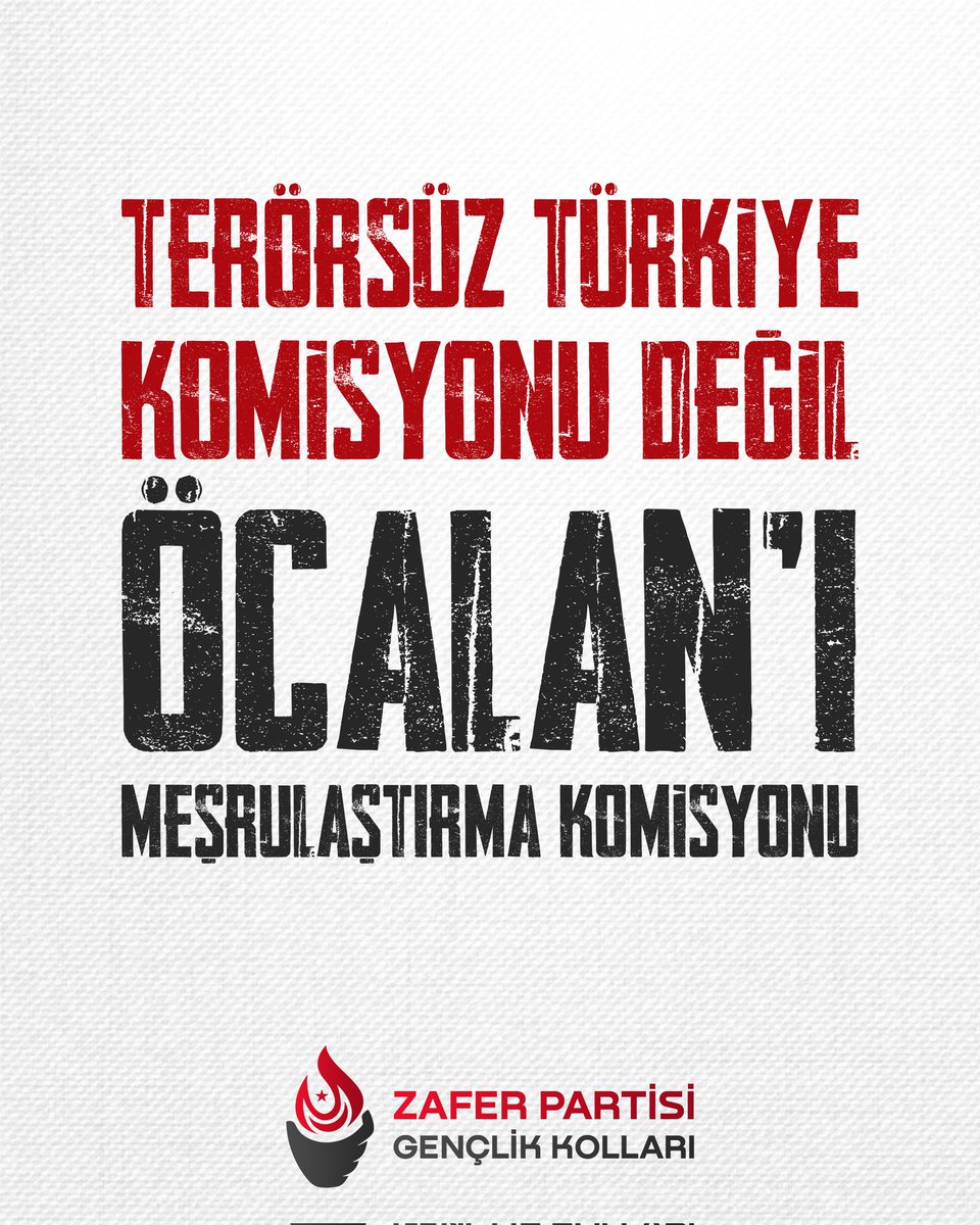 Terörsüz Türkiye adı altında kurulan komisyon, bebek katili terörist başı Abdullah Öcalan’ı meşrulaştırma amacı taşımaktadır. Türk milletinin meclisinde bu komisyona onay verenler, Türk milletine tuzak kurmaktadır. Milli, üniter ve laik Türkiye Cumhuriyeti’ne karşı oluşturulan bu