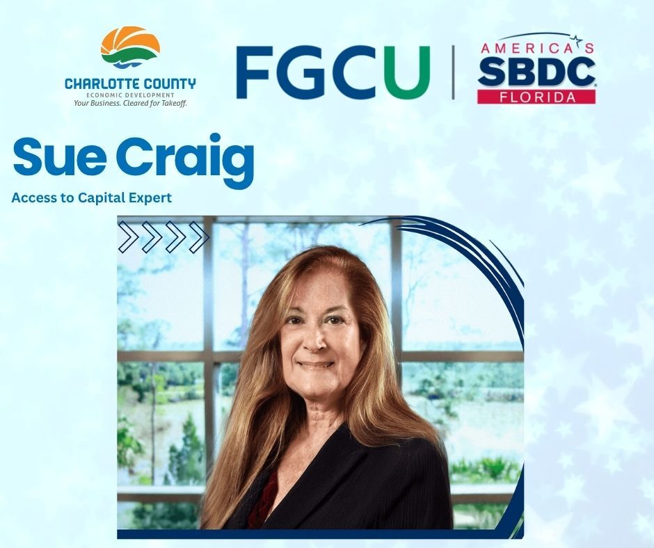 CharlotteEDO's tweet image. Need business funding advice? 💰 Sue Craig provides free 1:1 capital and credit consultations on Aug 12.
📍Port Charlotte | 9:00–10:30 AM
👉 tinyurl.com/mw8ka793
#FundingHelp #SBDCatFGCU #SmallBiz