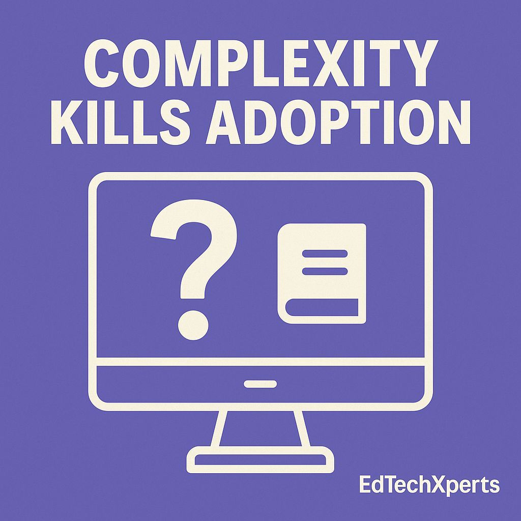 EdTechXperts's tweet image. If your EdTech tool needs a manual, it needs a redesign.

Easy wins. Confusing dies.

#EdTechXperts #UX #EdTech #HigherEd
