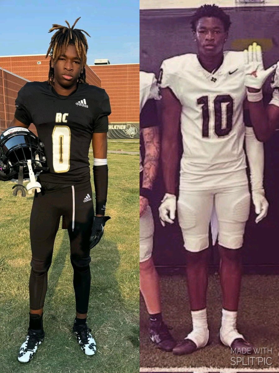 A little growth spurt, a little weight, and a little height ain’t never hurt nobody 😎 <a href="/BrandonDerrough/">Brandon Derrough-Harris</a>  🤌🏽 Freshman to Sophomore year. 🏝️