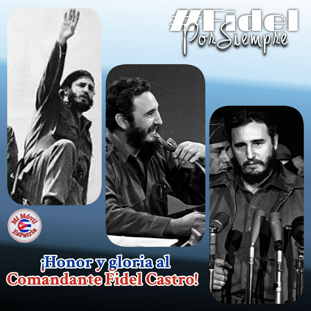 #FidelPorSiempre
Honor y Gloria Comandante!!
#100AñosConFidel