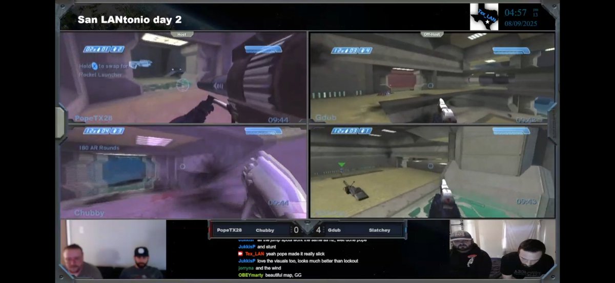 I hosted a Halo CE LAN this weekend. Ported over a map I remade from murderminers called worthy to test out 2v2 on xbox. Im pretty satisfied with the results. Map runs mostly smooth.