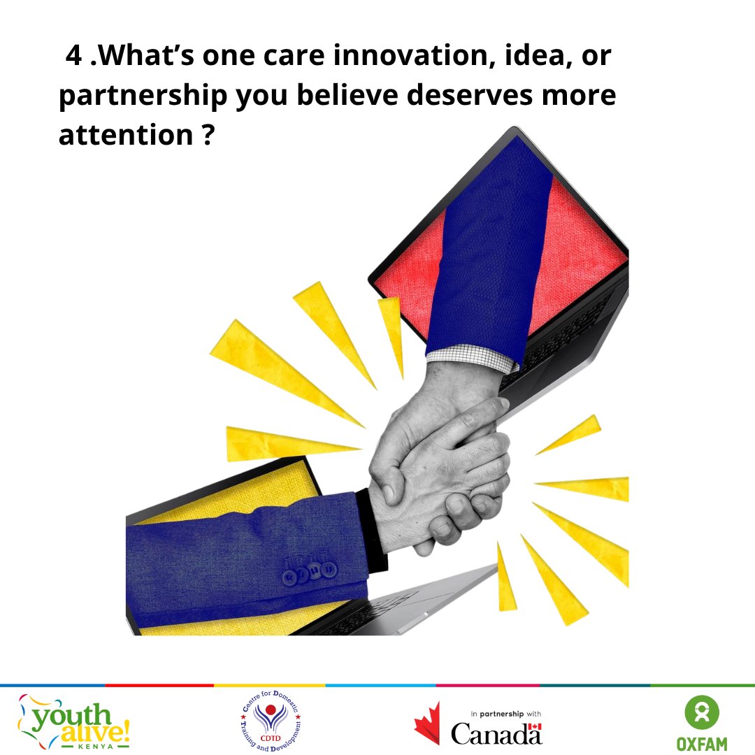 Youth Alive ! Kenya (@youthaliveke) on Twitter photo What’s one care innovation, idea, or partnership you believe deserves more attention as we celebrate International Youth Day? <a href="/OxfamKE/">Oxfam Kenya</a> <a href="/OxfamCanada/">Oxfam Canada</a> <a href="/GAC_Corporate/">Global Affairs Canada</a> <a href="/CDTD_/">Centre for Domestic Training and Development</a> #TimeToCare #InvestInCare #IYD2025 What’s one care innovation, idea, or partnership you believe deserves more attention as we celebrate International Youth Day? <a href="/OxfamKE/">Oxfam Kenya</a> <a href="/OxfamCanada/">Oxfam Canada</a> <a href="/GAC_Corporate/">Global Affairs Canada</a> <a href="/CDTD_/">Centre for Domestic Training and Development</a> #TimeToCare #InvestInCare #IYD2025