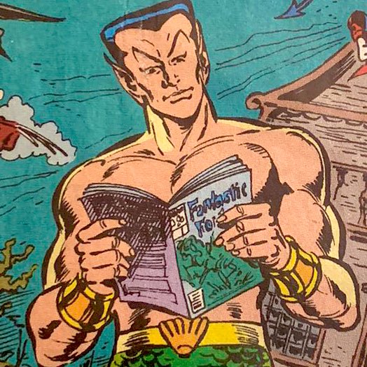 “I have bedimm'd the noontide sun, call'd forth the mutinous winds, and 'twixt the green sea and the azured vault set roaring war.” ~ The Tempest (A5,S1).
#ShakespeareSunday #Namor #FantasticFour