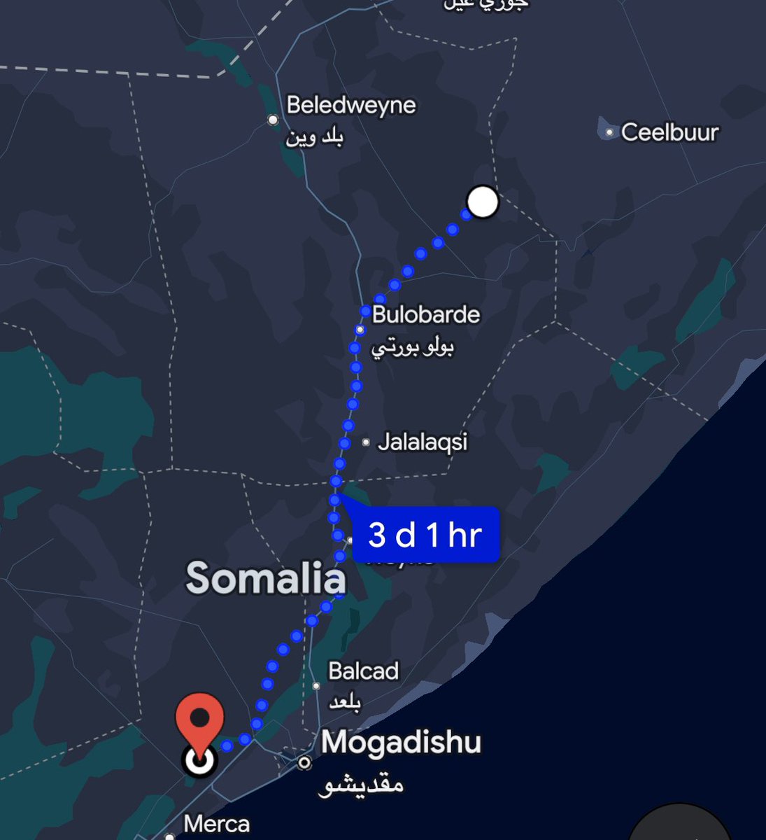 #SOMALIA: Commander of the Somali National Army’s Ground Forces, Brigadier General Sahal Abdullahi Omar, visited the recently liberated town of #Bariire. 

This comes after Somali forces supported by African Union troops capture the key town following a week-long battle. At least