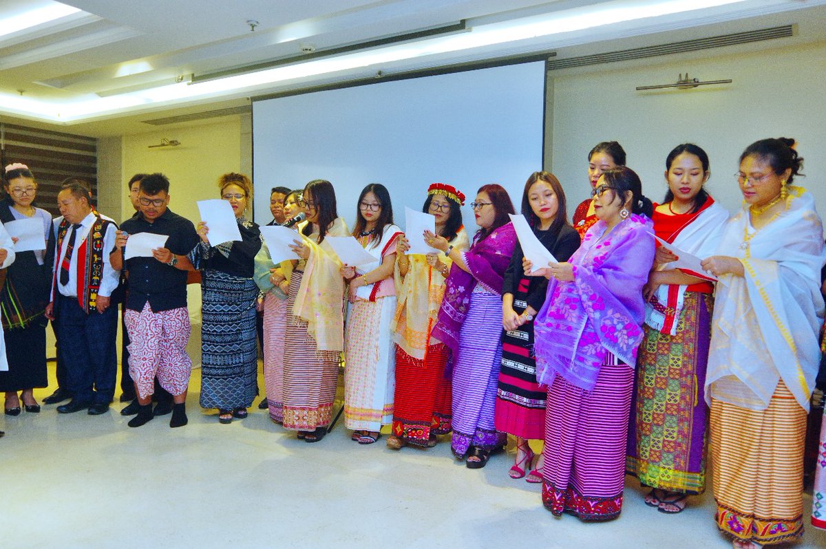 meiteiheritage's tweet photo. Indigenous People of Manipur Celebrate ‘World Indigenous Day’ in Delhi

In a vibrant and culturally enriching event, the Indigenous tribes and communities of Manipur 
residing in the Delhi NCR region came together to celebrate World Indigenous Peoples Day 2025 
at the India Habitat Centre, New Delhi.

Organized by the Working Group of the World Indigenous Day Celebration, Delhi, the gathering 
served as a platform for participants to showcase their rich heritage, cultural traditions, and 
shared historical legacies. The celebration featured traditional attire displays, music and dance 
performances, and the exchange of stories about ancestral roots and cultural practices.

Beyond the festivities, the event carried a deeper message of unity, mutual respect,  understanding, and need for solidarity among the Indigenous tribes of Manipur—particularly in light of the ongoing Manipur crisis and challenges faced by Indigenous communities.

A highlight of the event was a traditional attire show, where male and female participants dressed 
in their finest traditional wear showcased their cultural pride.
Despite an estimated one lakh Indigenous people living in the NCR region, there is currently no 
common platform or organization representing them. This marks the second year that the group 
has celebrated World Indigenous Day in Delhi. 

Organizations and Indigenous Tribe/communities that participated in the event: Aimol Tribe Union, Delhi Manipuri Society (DeMaS), Kom Union, Manipur; Mao Union, Imphal; Manipur Innovative Youth Organisation, Delhi (MAIYOND); Manipur Students’ Association Delhi (MSAD); Meitei Heritage Society; Ningols United Progressive Initiative (NUPI); Team Meitei Personalities (TMP); United Kakching Students (UNIKAS); Zeliangrong Students Union Delhi (ZSUD); and members from the Aimol, Anal, Inpui, Kom, Liangmei, Mao, Meitei, Rongmei and Zeme.