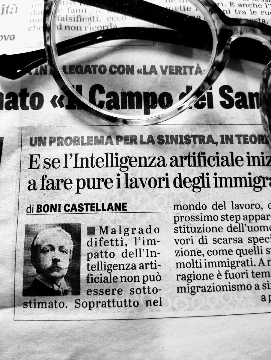 MicaelaTacconi (@micaelatacconi) on Twitter photo Mentre la sinistra insiste sull'immigrazione, l'Ia sostituisce gli immigrati addetti alle mansioni semplici. Il crollo del welfare presto rivelerà chi davvero "paga le pensioni" a chi. <a href="/boni_castellane/">Bonifacio Castellane</a> mostra con estrema chiarezza gli scenari sociali alle porte. Pezzo bellissimo. Mentre la sinistra insiste sull'immigrazione, l'Ia sostituisce gli immigrati addetti alle mansioni semplici. Il crollo del welfare presto rivelerà chi davvero "paga le pensioni" a chi. <a href="/boni_castellane/">Bonifacio Castellane</a> mostra con estrema chiarezza gli scenari sociali alle porte. Pezzo bellissimo.