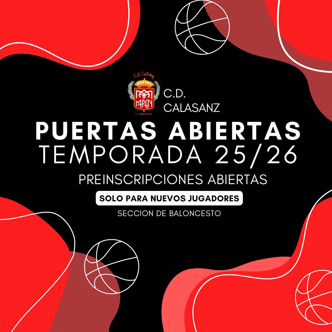 ¿Amas el basket? 🏀

Apúntate ya y prueba la experiencia Calasanz! 

¡Prueba sin compromiso! 

forms.gle/gfPhQvrZu9FNkM…