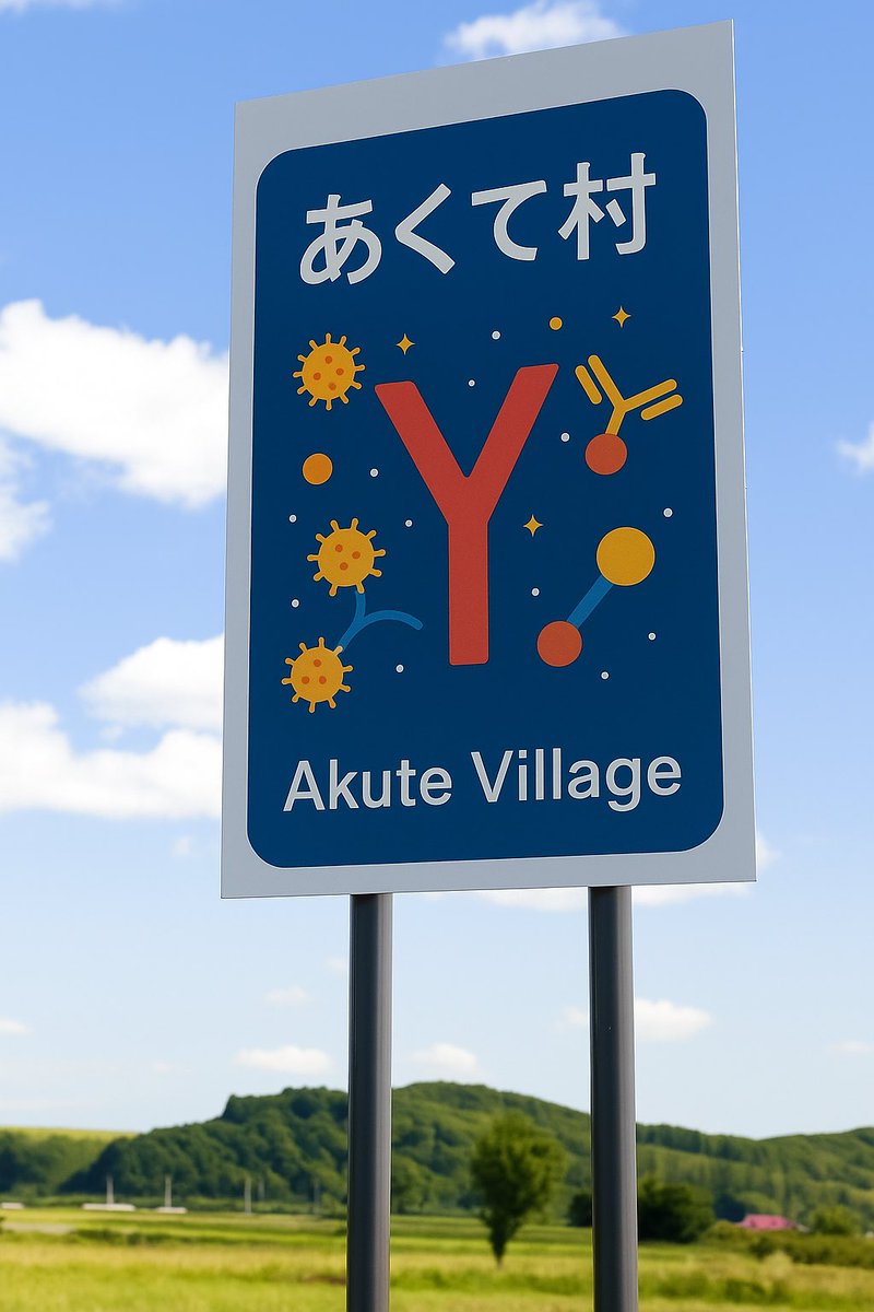 histology_bot's tweet photo. 架空の村の村章・カントリーサインを作る  #2

 #アクテムラ
 #架空市町村 https://t.co/wKXsbSJNDT