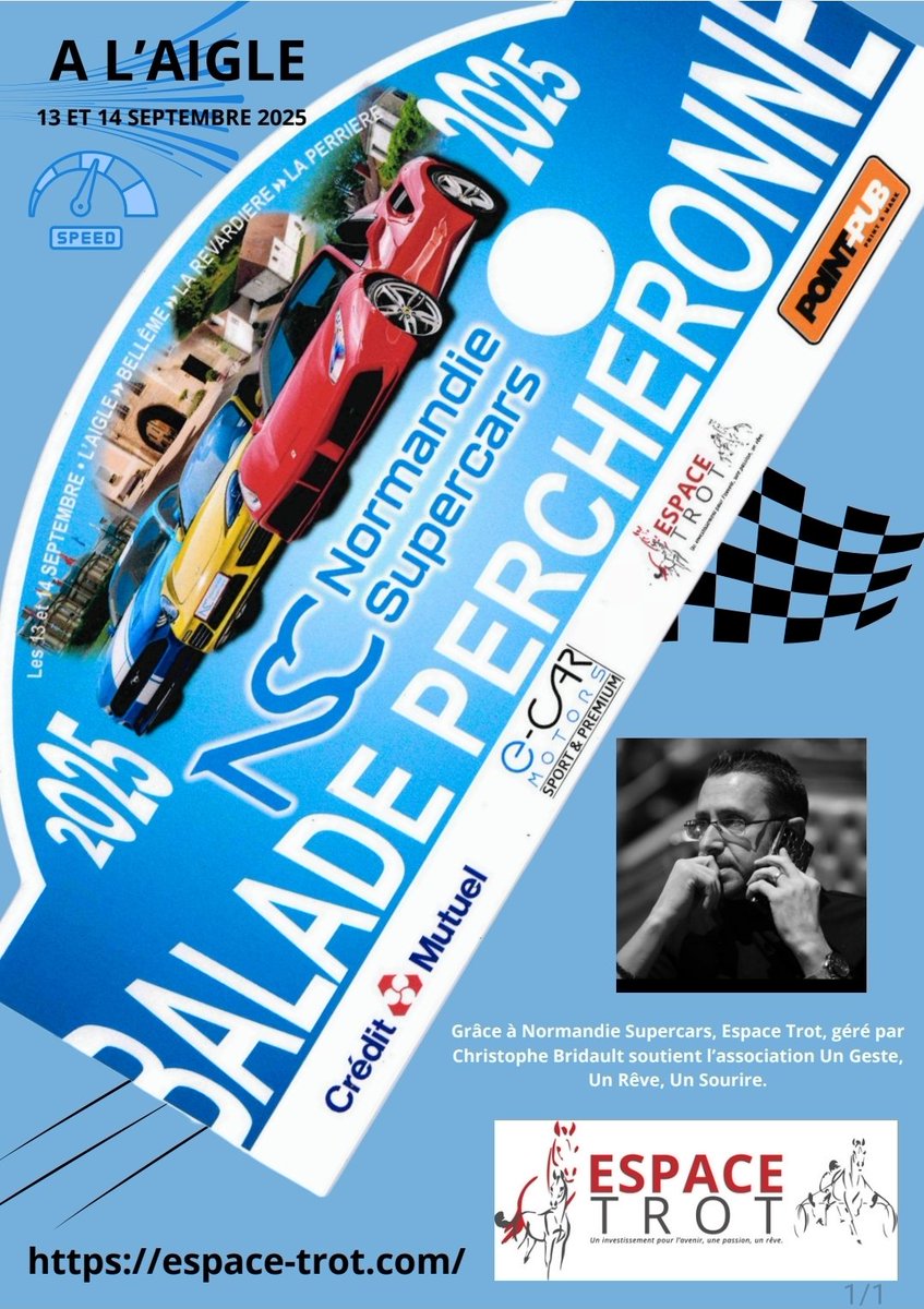 Grâce à Normandie Supercars, Espace-Trot géré par Christophe Bridault soutient l'association un geste, un rêve, un sourire .

#normandiesupercars