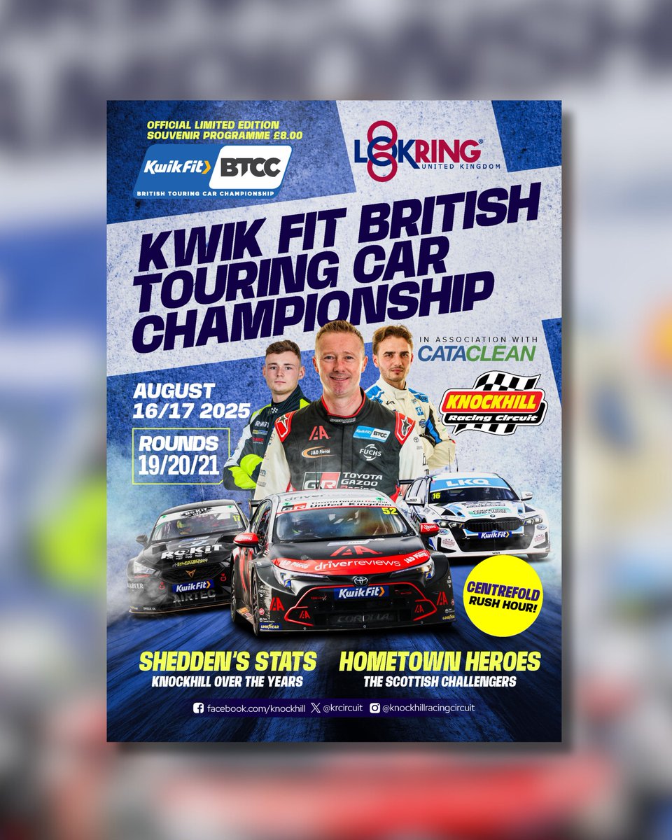 We are a week away from the Lokring UK race day for the <a href="/BTCC/">BTCC</a> at <a href="/krcircuit/">Knockhill Circuit</a> 
We look forward to some exciting racing and we will all be behind <a href="/gordonshedden/">Gordon Shedden</a> as he looks for victory on home tarmac.
#lokring #btcc #faster #lokringcoldweld