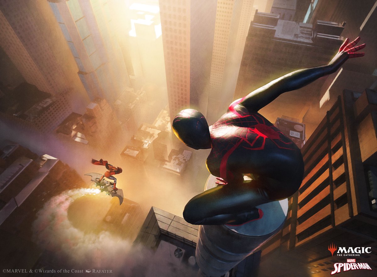 "Scout the city"
One of the cards I did for Magic the Gathering: Universes Beyond - Marvel's Spiderman.
Thanks to AD Stephanie Cheung and Matt Cavotta for this opportunity ;)
I hope you like it!