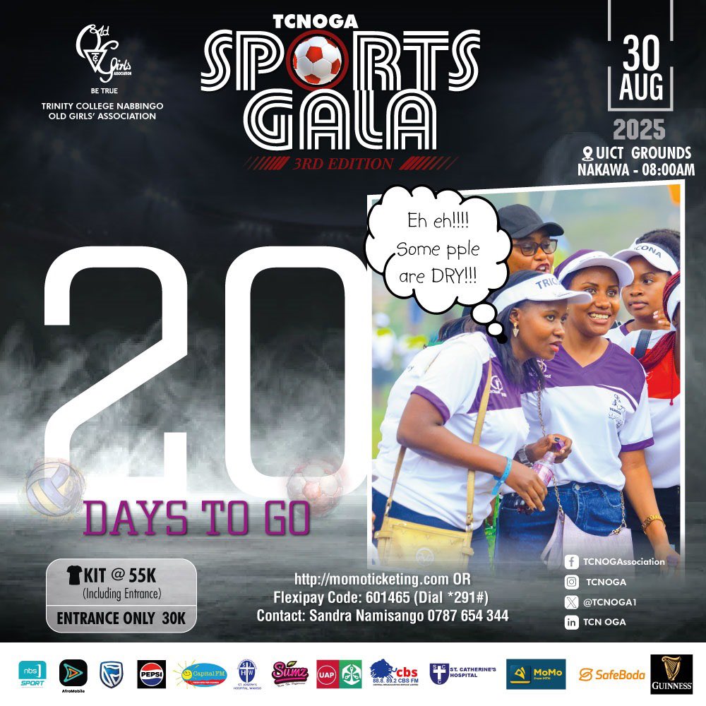 Ready? 🏆 #TCNOGASportsGala25 is in *20 days*! Let us all join in spreading the word about this upcoming exciting event, filled with friendly competition and fun. For the Sports Kit, pay on the *Momo app*, USSD *165*20#, or momoticketing.com #BuildingAlastingLegacy