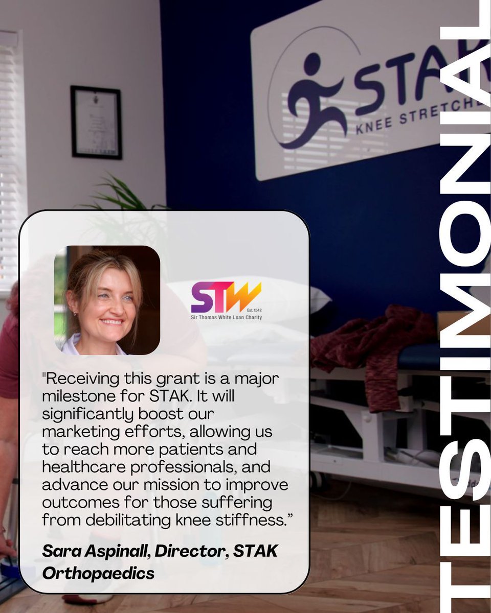 STWL Charity (@stwlcharity) on Twitter photo As well as receiving our #InterestFree #BusinessLoan, Sara at <a href="/STAKkneeStretch/">STAK_KneeStretcher</a> has also benefitted from our #BusinessGrant! ✨ ✅
Applications are still OPEN to apply for £5,000 for your business 🫵
Start your application today ⬇️
🔗 bit.ly/3ULDgpe As well as receiving our #InterestFree #BusinessLoan, Sara at <a href="/STAKkneeStretch/">STAK_KneeStretcher</a> has also benefitted from our #BusinessGrant! ✨ ✅
Applications are still OPEN to apply for £5,000 for your business 🫵
Start your application today ⬇️
🔗 bit.ly/3ULDgpe