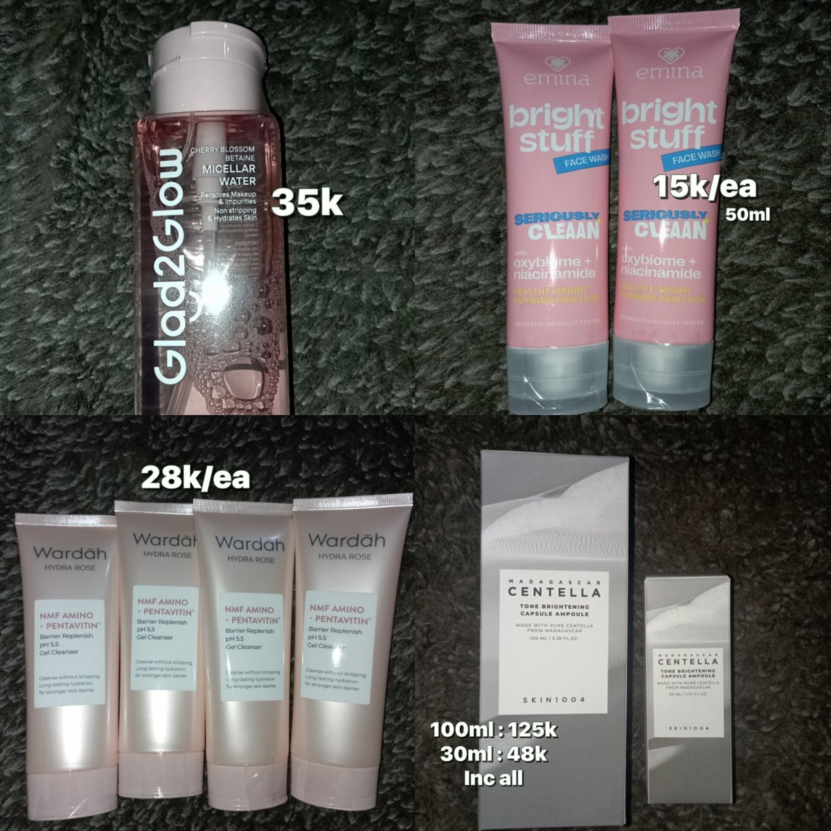 uyuzha's tweet photo. Makeup underprice ready 🍀🍀
Cek di bawah ya ↓ https://t.co/yPC2H5f3RL