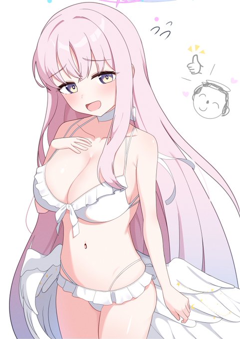 #ブルアカ #BlueArchive
ミカ「水着...どうかな?」 