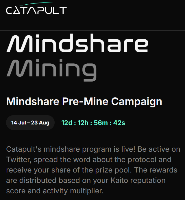 Enginer_Civil_'s tweet image. For small accounts with fewer yaps in @KaitoAI 
it’s hard to get into the top 25 in @letsCatapult since
they’ve integrated with Mindshare Mining Stats. But there’s still a little hope, so let’s keep actively tweeting about #Catapult
