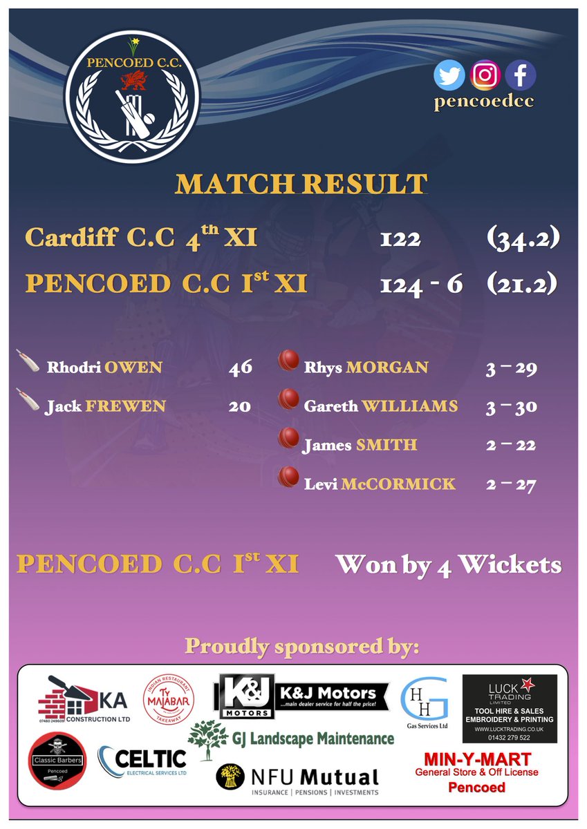 Pencoed C.C tweet media