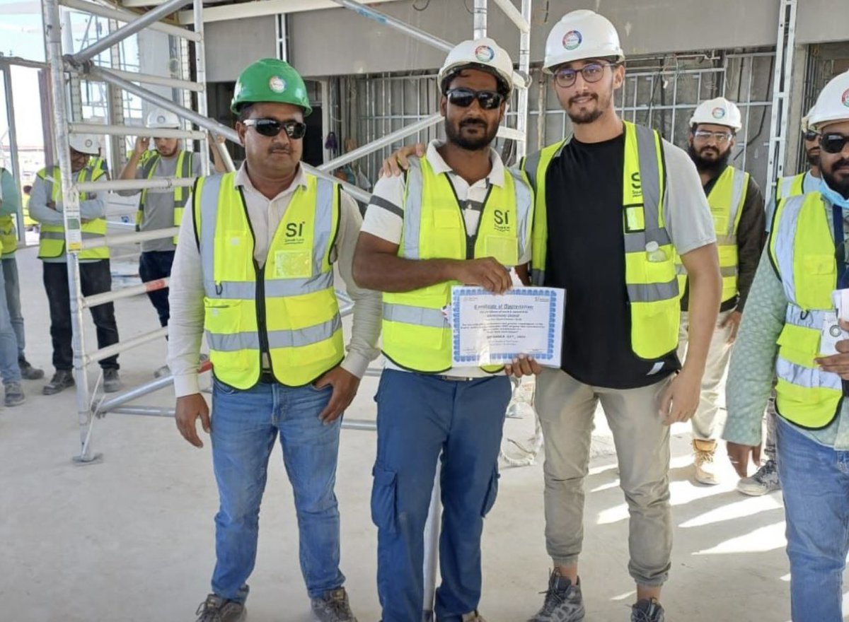 SaudiIconCo's tweet image. At the TB Four Seasons Hotel and Resorts Amaala, every detail counts. Recently, our teams led a dedicated session on Mobile Scaffolding Tower Safety, ensuring every worker understands the risks and the best

#SaudiIcon #SafetyCulture #ConstructionSafety #AmaalaProject