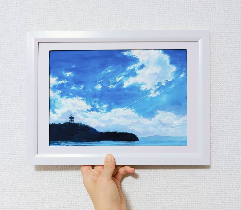 #三連休はフォロワーさんが増えるらしい
夏空と江ノ島