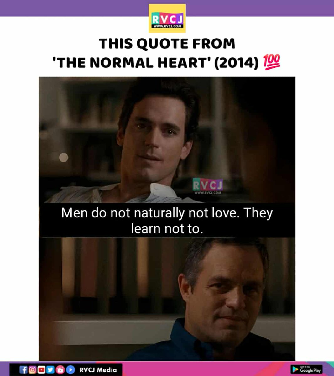 rvcjmovies's tweet image. This line from The Normal Heart ❤️ 

#thenormalheart #markruffalo @MarkRuffalo