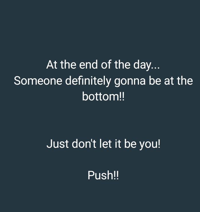 Your highest moment be careful that's when the devil comes for you 

Gm gm wishing you all a profitable week 💙 🌹 

Bias for the week repost for others and drop your POV for the week 

Simplicity ✍️📌🌹