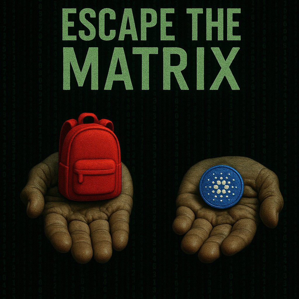 Red pill = $BAG chaos, blue pill = $ADA snooze—ADA holders stuck at their girlfriend’s new boyfriend’s place! 🎒 LFG, Solana’s meme moon is calling! #BagToken #Solana #memecoin