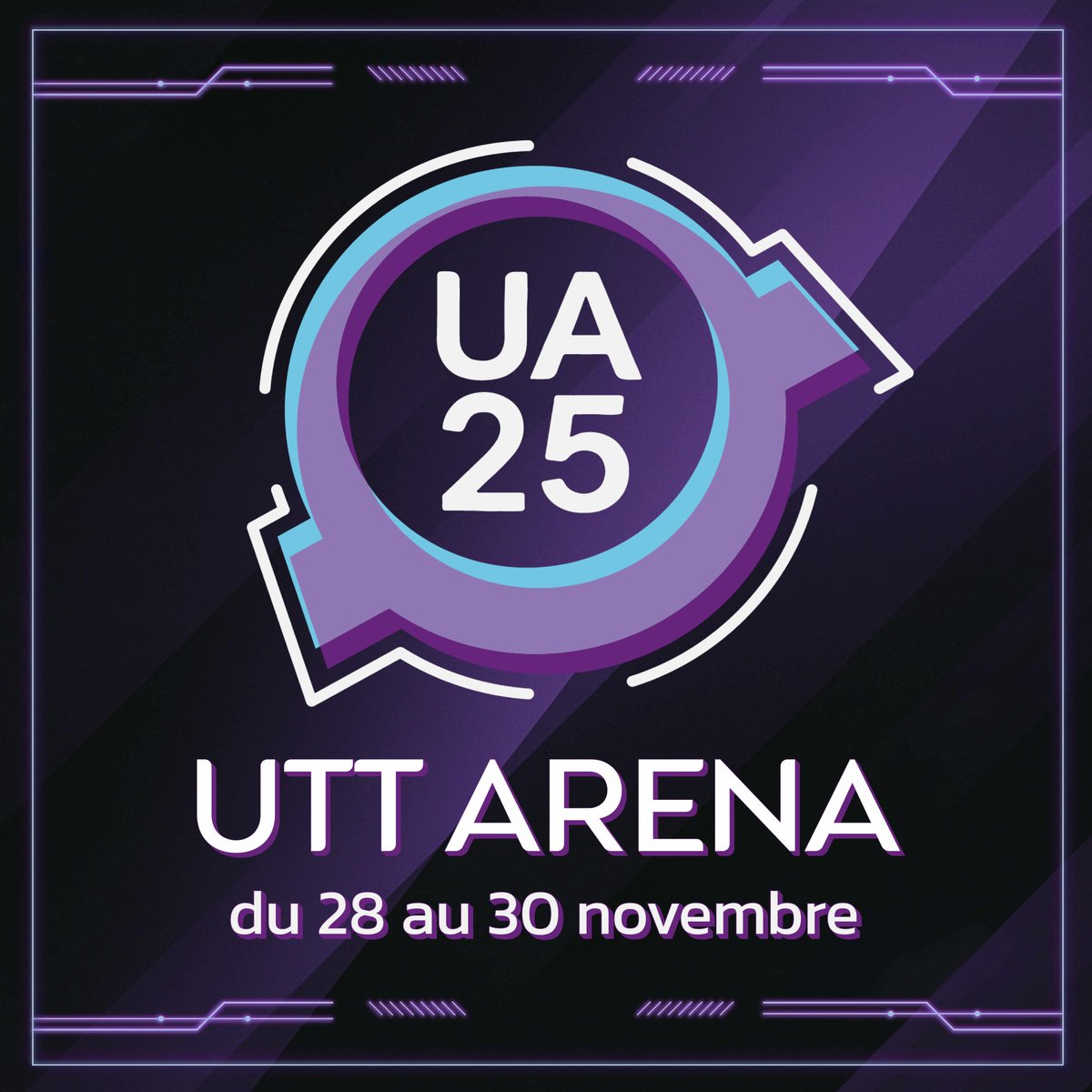 UTT Arena (@uttarena) on Twitter photo 🎮 L’UTT Arena revient en 2025 ! 🔥
La LAN étudiante incontournable est de retour sur Troyes !
📅 28 au 30 novembre
📍 UTT – Troyes
🖥️ Tournois, animations, food & vibes
A bientôt sur : arena.utt.fr 🎮 L’UTT Arena revient en 2025 ! 🔥
La LAN étudiante incontournable est de retour sur Troyes !
📅 28 au 30 novembre
📍 UTT – Troyes
🖥️ Tournois, animations, food & vibes
A bientôt sur : arena.utt.fr