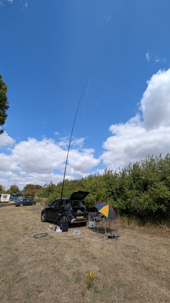 Working a few outdoors at the Braintree clubs field weekend. #HamRadio #hamr