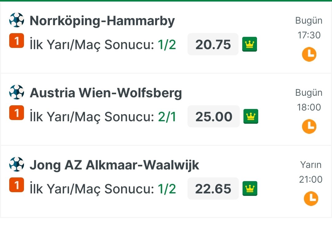 Kalan maçlarımız bunlar bu hafta sadece Başakşehir sürprizini alabildik bakalım ne olacak