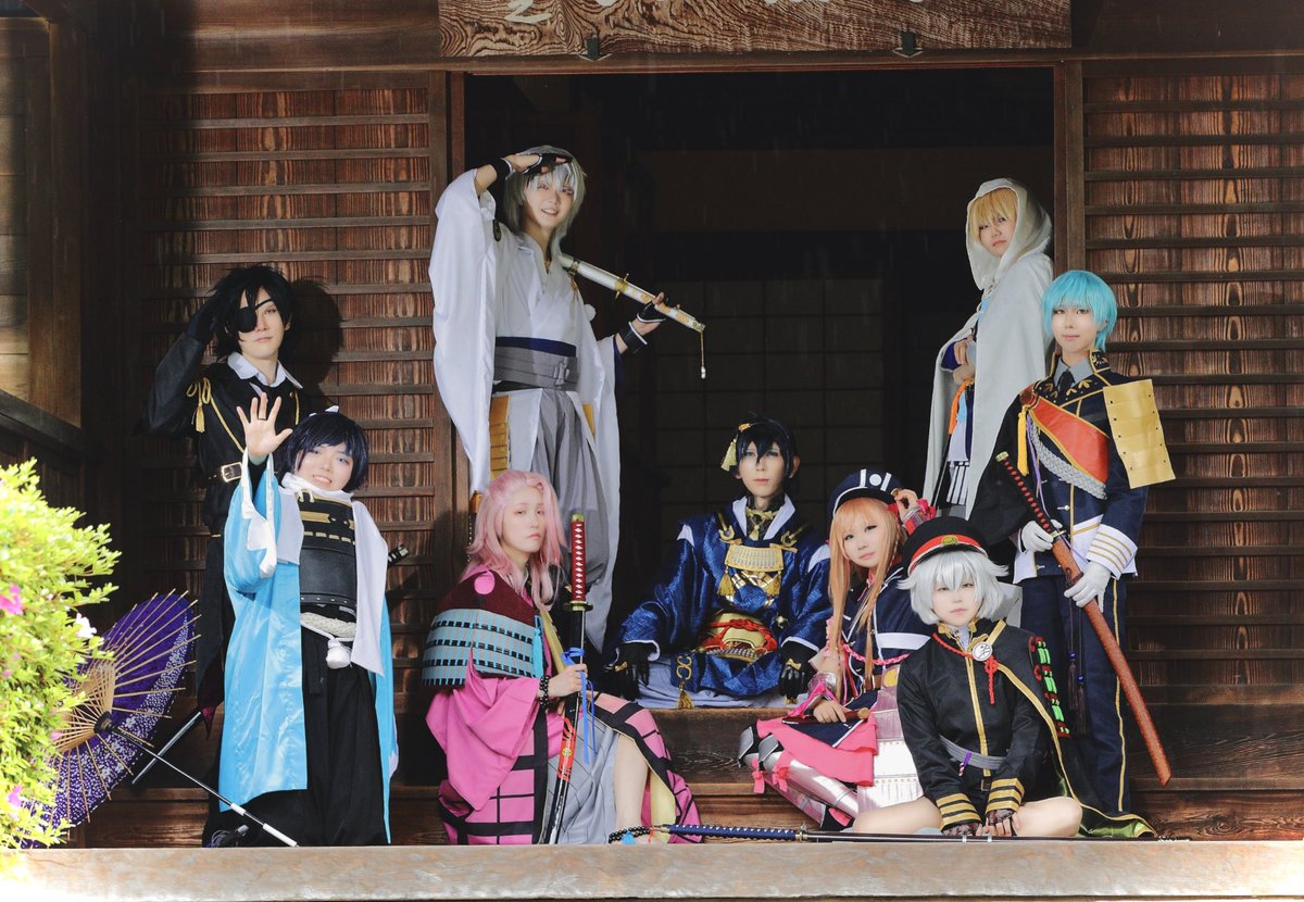 cos
　/ 刀 剣 乱 舞

　みんなでお出迎え

#0524雨も滴るいい男士
IDリプにて掲載