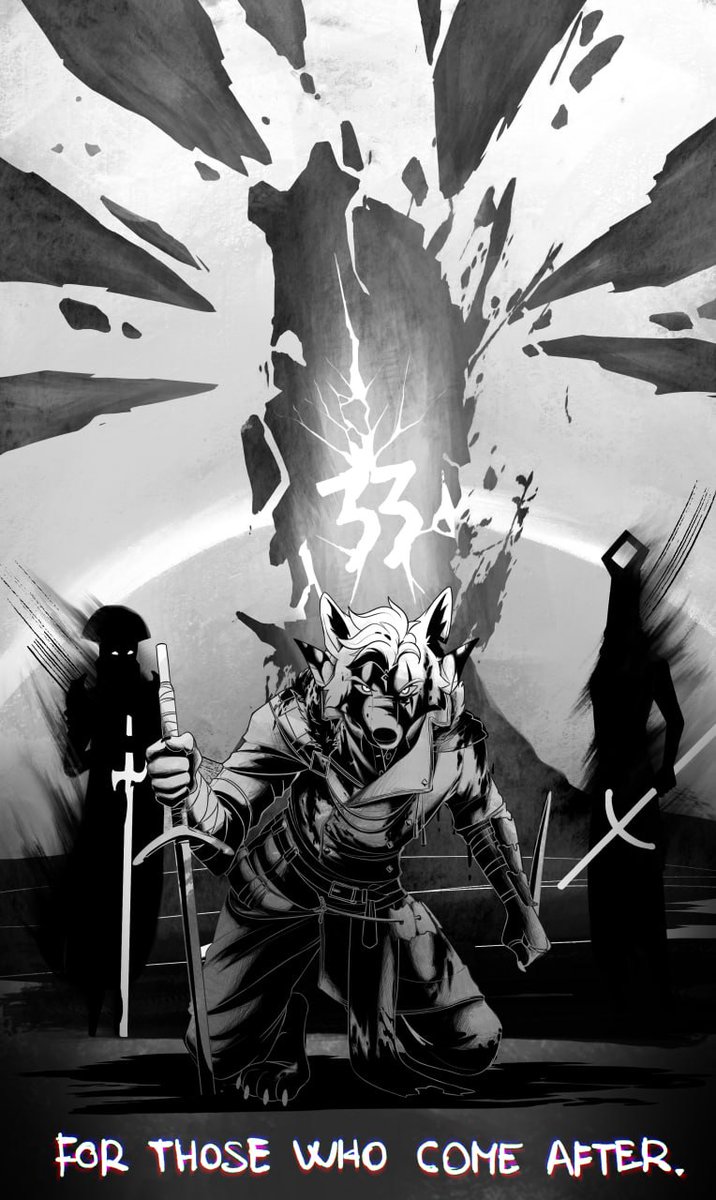 "For those who come after."
Piece commisshd by @/Runaae!!