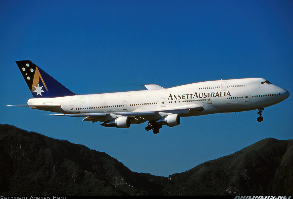 n194at's tweet photo. Ansett Australia
Boeing 747-312 VH-INH
HKG/VHHH Hong Kong Kai Tak Airport (closed)
Mid 1990s
Photo by credit Andrew Hunt
#AvGeek #Aviation #Airline #AvGeeks #Boeing #B747 #QueenOfTheSkies #Ansett #HKG #HongKong https://t.co/ffhkLLyNgo