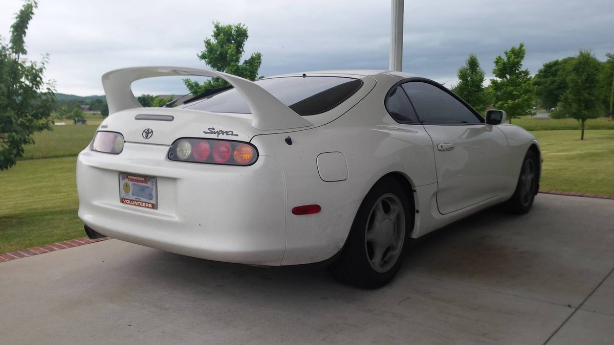Toyota Supra with 520 590 miles on the odometer.

Original engine and transmission.