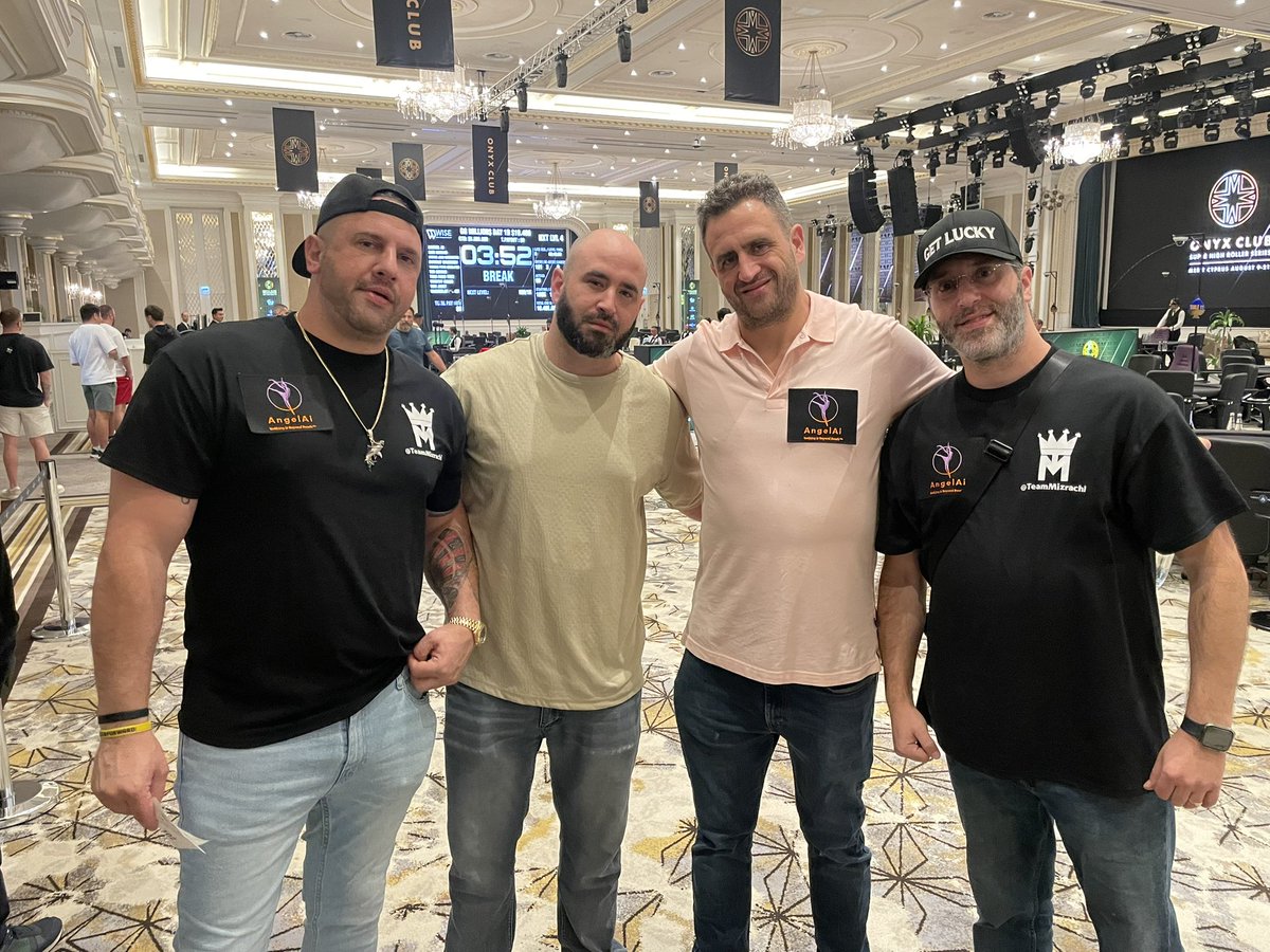Team Mizrachi (@teammizrachi) on Twitter photo The brothers are ready to play <a href="/meritpokerlive/">Merit Poker</a> Onyx Club $10k event today. #TeamMizrachi #AngelAi #GetLucky The brothers are ready to play <a href="/meritpokerlive/">Merit Poker</a> Onyx Club $10k event today. #TeamMizrachi #AngelAi #GetLucky