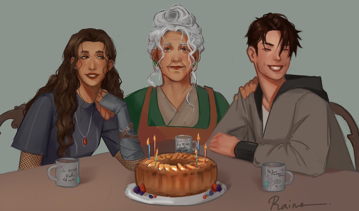 Esta última partida ha sido increíble y también muy dura así que vengo a daros un poquito de alegría ✨

Este visual me dio en la patata, las abuelitas son lo mejor del mundo, tenemos que protegerlas a todo costo❤️‍🩹❤️‍🩹❤️‍🩹
<a href="/LiliCross_/">Lili Cross ❤️‍🩹🌷</a>  <a href="/Reah_Ofi/">Reah🐥 #AmorDeOtroMundo❤️🐙</a> 

#ADOMA #ADOMASpoilers