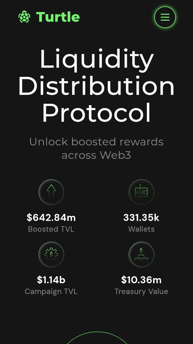 Turtle Liquidity Distribution Protocol Unlock booted rewards across Web3?

Turtle is the first Distribution Protocol that monetizes Web3 activity by tracking your wallet for.

Liquidity you deploy &amp; yield you earn
Swaps you make through partner protocols
Staking via Turtle