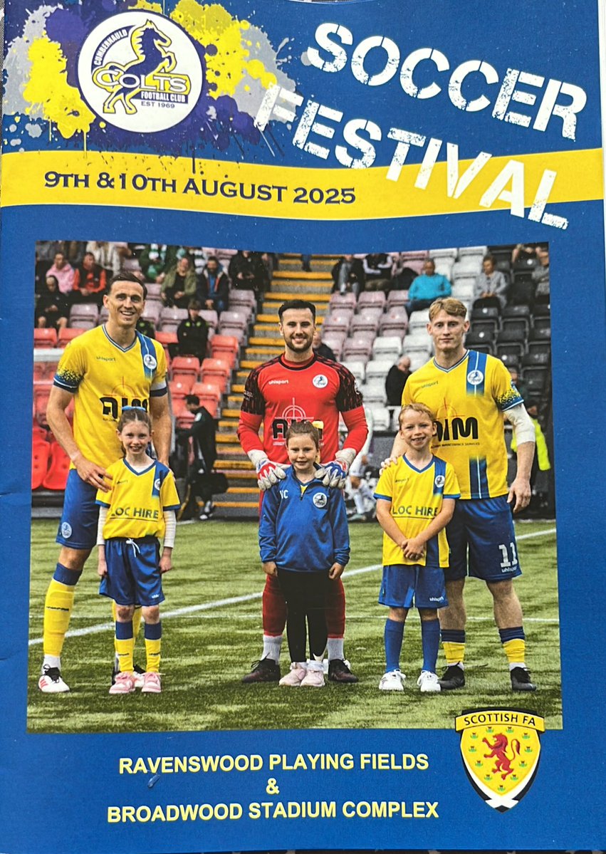 Central Region (@scotfacentral) on Twitter photo Great to pop down to <a href="/OfficialCColts/">Cumbernauld Colts Community Football Club</a> Soccer Festival today.
Superb event once again - well done to everyone ๐โฝ๏ธ Great to pop down to <a href="/OfficialCColts/">Cumbernauld Colts Community Football Club</a> Soccer Festival today.
Superb event once again - well done to everyone ๐โฝ๏ธ