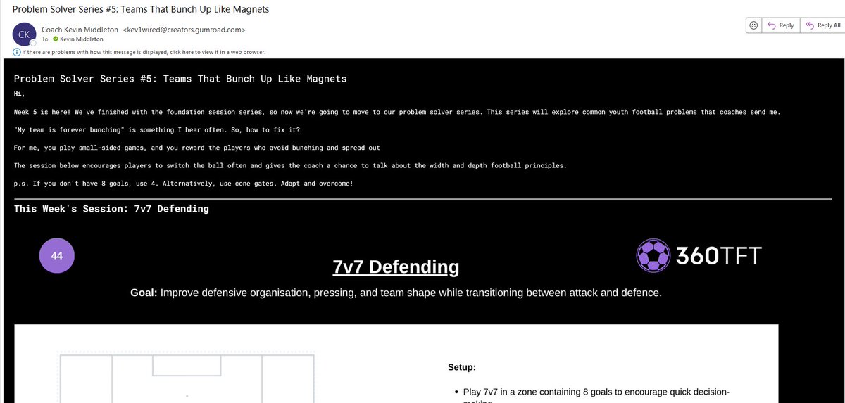 Kevin Middleton (@coach_kevin_m) on Twitter photo A free session in your inbox, every week 👏
Everyone who has signed up has already received 5 weeks' worth of sessions and the context behind them.
Don't miss the next few weeks, subscribe here 👇
360tft.com/?section=Htg1b… A free session in your inbox, every week 👏
Everyone who has signed up has already received 5 weeks' worth of sessions and the context behind them.
Don't miss the next few weeks, subscribe here 👇
360tft.com/?section=Htg1b…