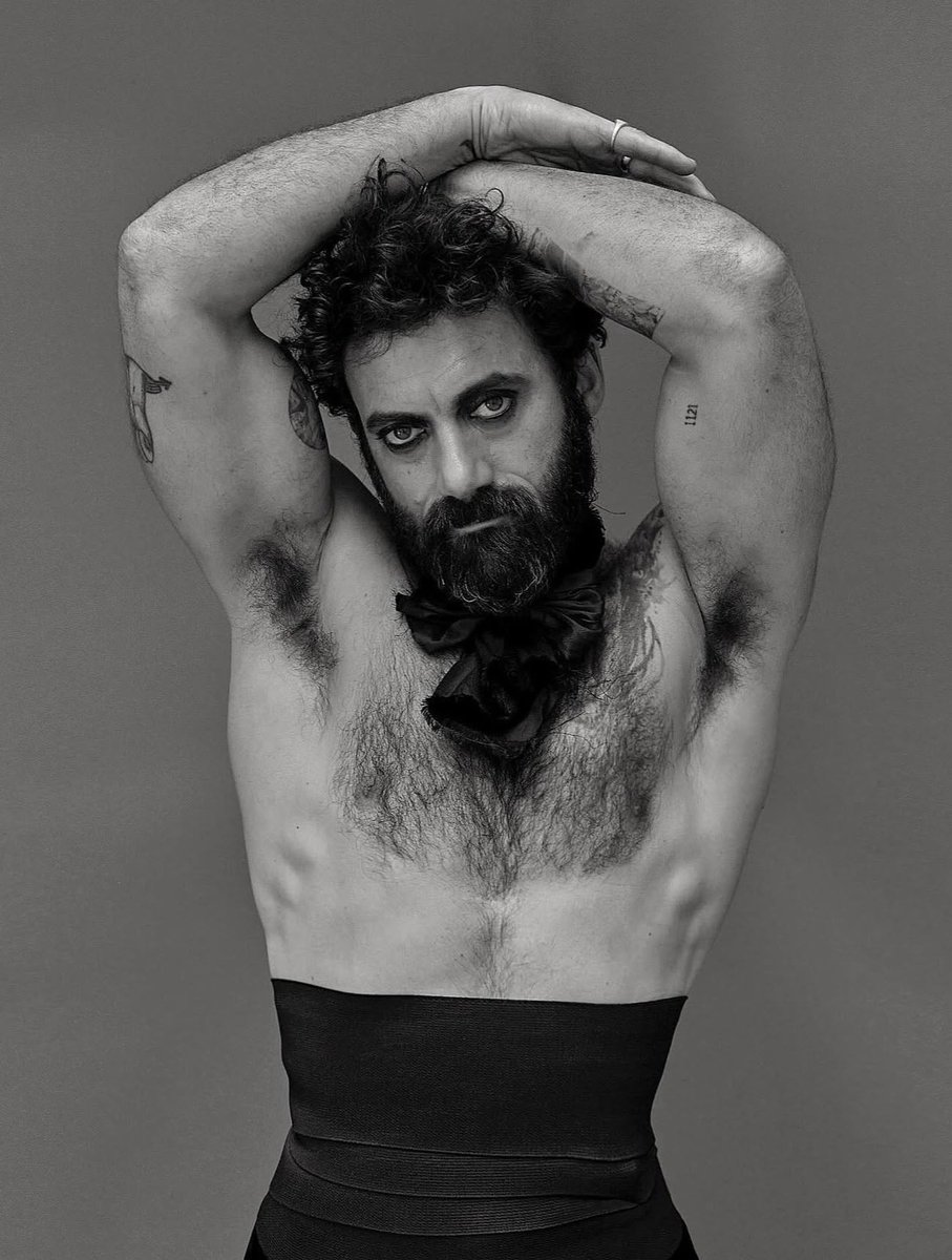 Morgan Spector photographed by Ruven Afandor: oil on canvas