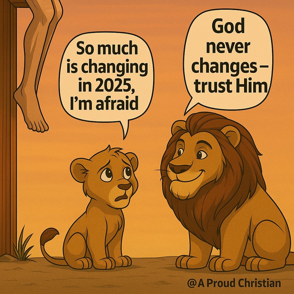 iProudChristian's tweet image. &quot;So much may change in 2025, but our God remains the same. Trust Him, for His promises never fail. 🙏
Comment ‘Amen’ if you believe God is your unshakable foundation this year!&quot;

Viral Hashtags:
#AProudChristian #ChristianFaith #GodNeverChanges #JesusIsLord #BibleVerse…