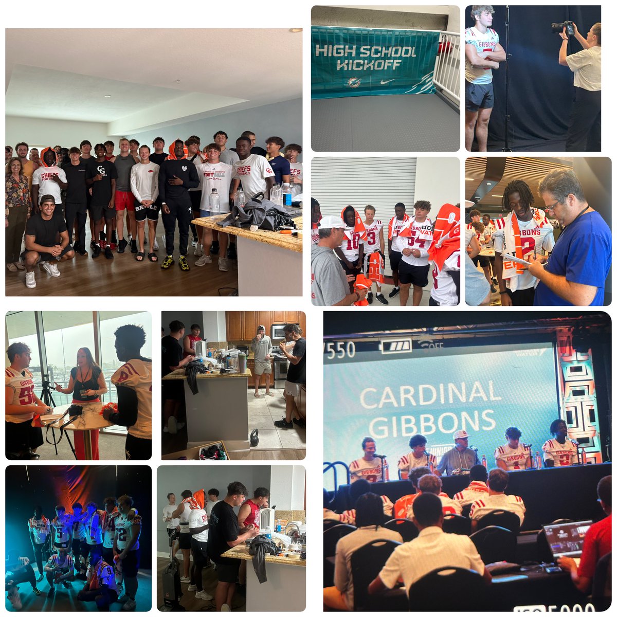 David Montiel (@5manfree) on Twitter photo Yesterday <a href="/FootballGibbons/">Cardinal Gibbons Football</a> started the day at Dolphin stadium for the BCAA media day where they played video games, had interviews, and learned about different topic. Then came the big work helping out with a move. One call many players we are a great team and community Yesterday <a href="/FootballGibbons/">Cardinal Gibbons Football</a> started the day at Dolphin stadium for the BCAA media day where they played video games, had interviews, and learned about different topic. Then came the big work helping out with a move. One call many players we are a great team and community