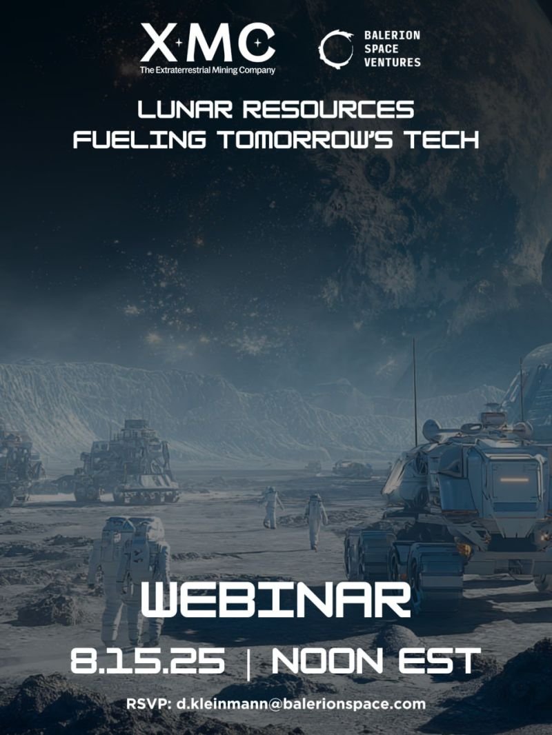 xtfspace's tweet image. A complete Honor for The Extraterrestrial Mining Company (XMC).  I'm very much looking forward to discussing lunar resources and how they will 'fuel' tomorrow's technologies -- including neutron detectors, medical imaging, quantum refrigeration and nuclear fusion -- with