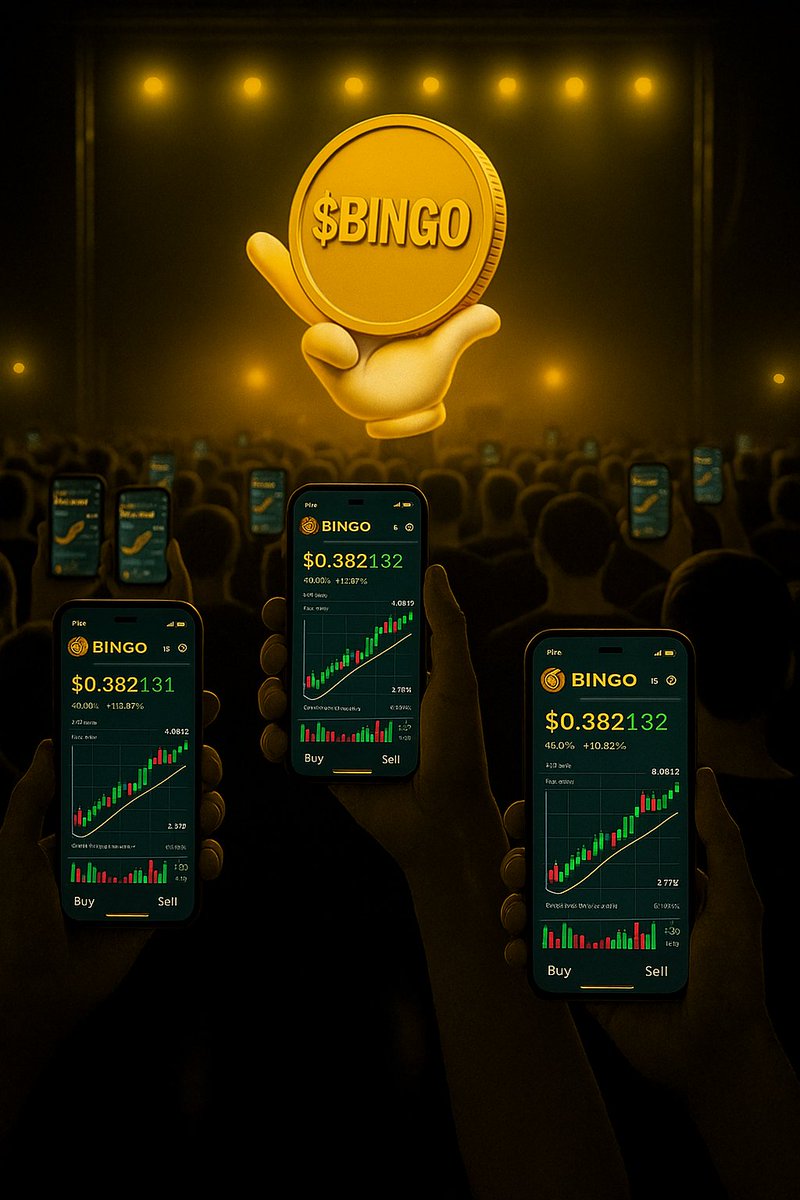 $BINGO is lighting up the charts and the community is here for it! With every uptick, our vision for a groundbreaking NFT marketplace and immersive Web3 gaming ecosystem comes closer to reality. 

This isn’t just price action; it’s the momentum of innovation, fueled by a