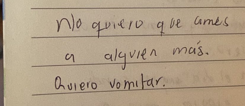 lo q escribia en mi primera tusa amiga total