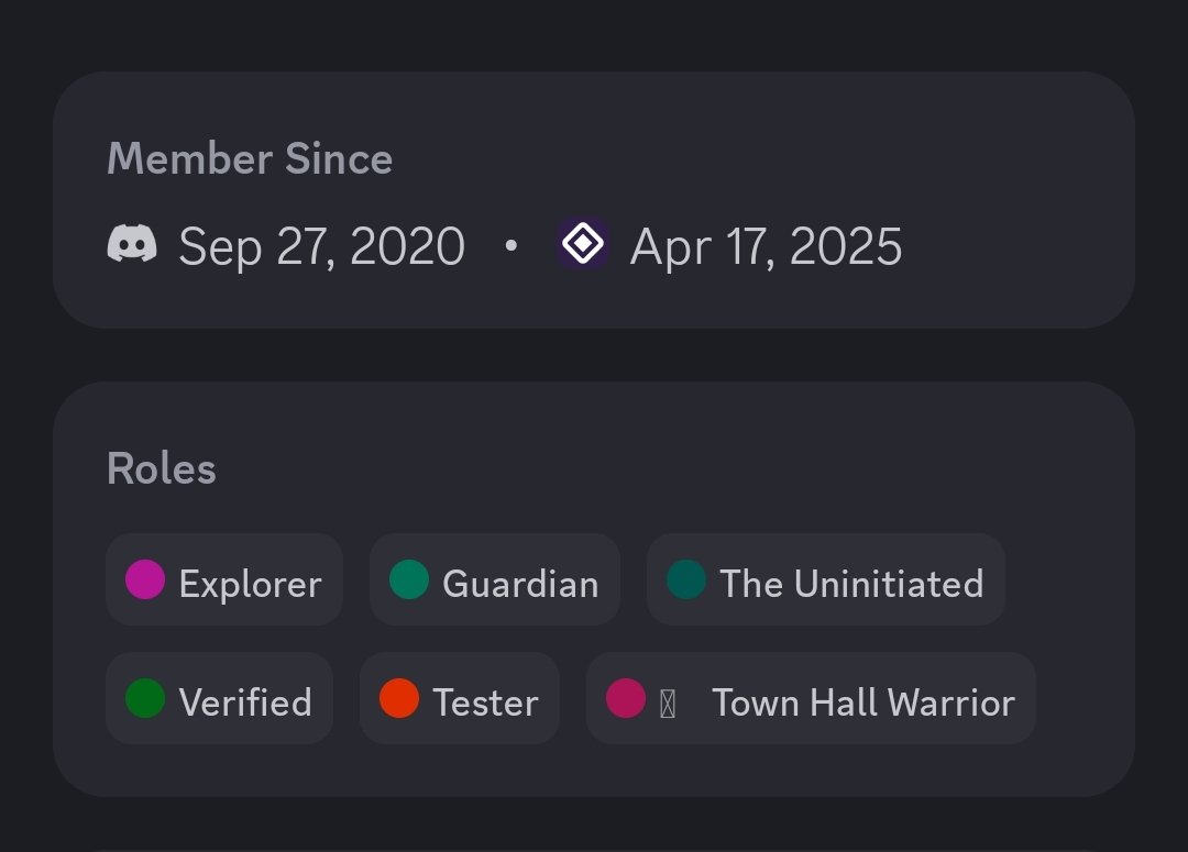 Hope You Joined 
 <a href="/aztecnetwork/">Aztec</a> last Townhall on discord that I shared 3 days ago and filled the form.

A role has been distributed called 
Townhall warrior 
Comment if you got

Another one coming up on 13th August don't miss it

Believe in privacy 💜 
Believe in Aztec 💜 
gAztec