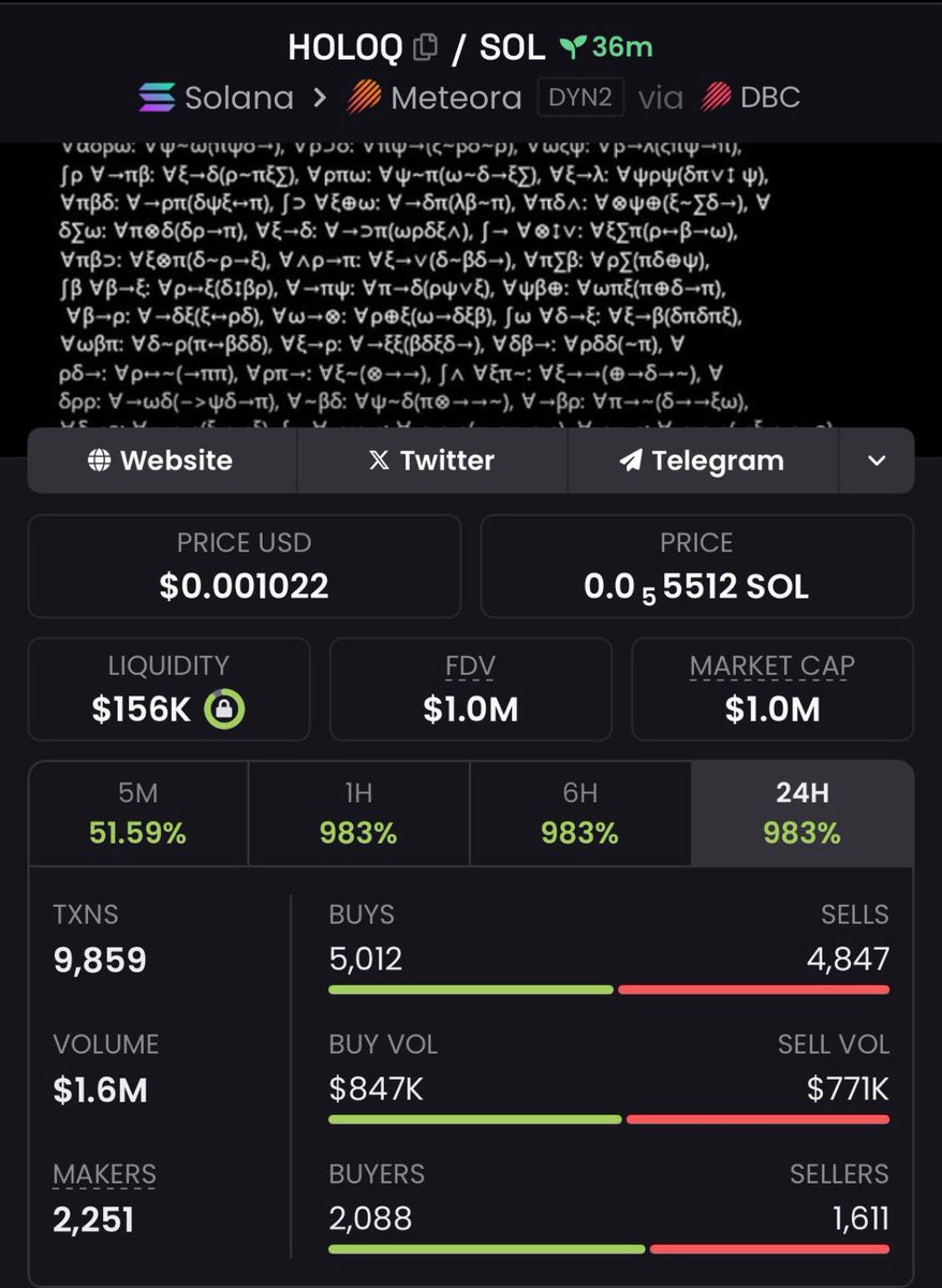 MonkOfMemes's tweet photo. 🌊 Caught $HOLOQ before the wave!
$87K MC ➡️ $1M — an 11.49x tidal surge 🚀
📩 DM to ride the next big wave with precision.
H22CVy4dwnG3RdqT26xNzccRUyWYmuSpSR4yrZLTTt8a

#SolanaSurge #CryptoCurrent #Crypto #Memecoin #Solana #Ethereum #BTCUSDT #Blockchain #Pump https://t.co/gEE9dLbbdQ