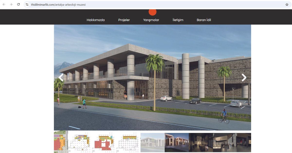 Antalya Müzesi'nin yıkılması kararı anlaşılan Bakanlık tarafından çok daha önce ve yine herhangi bir dayanak olmadan verilmiş.
THİdil Mimarlık, Bakanlıktan 2014 yılında ihale ile aldığı Yeni Antalya Arkeoloji Müzesi projelelerini 2018 yılında teslim etmiş. İhale dökümanları da